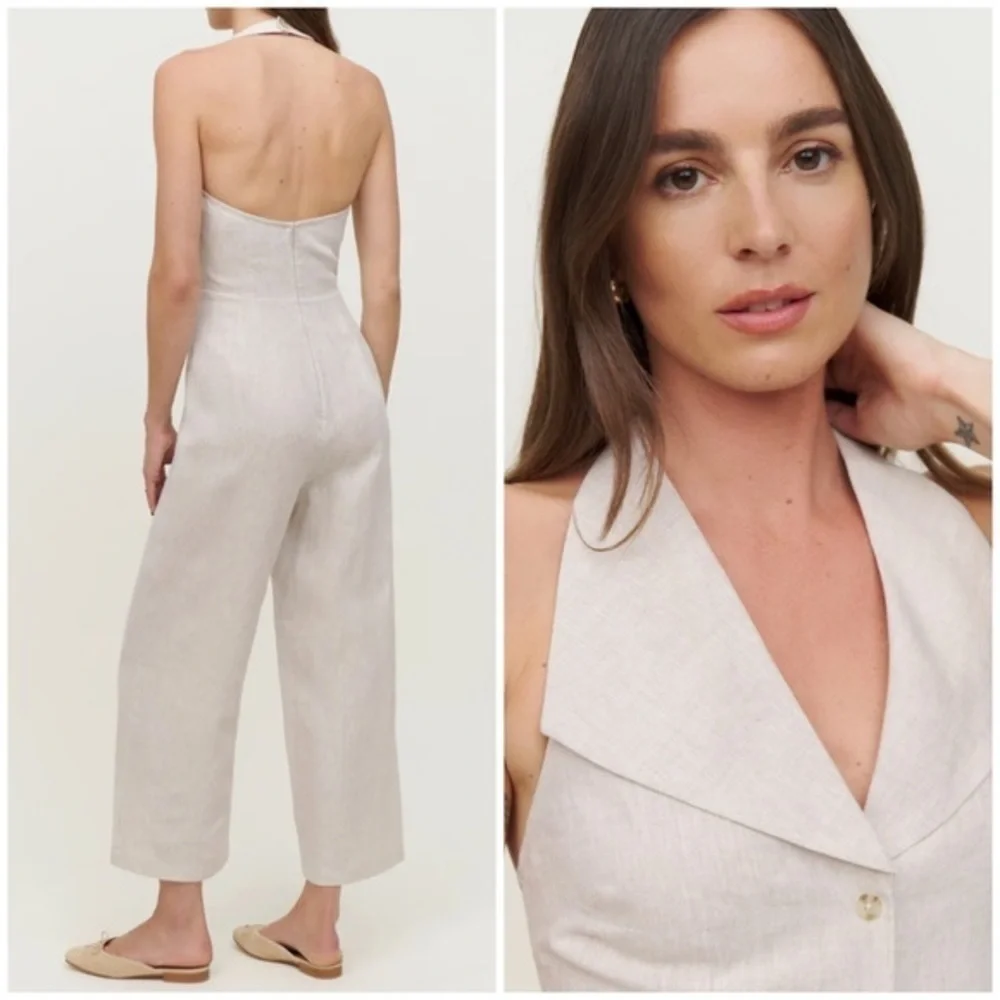 💋Anthropologie Reformation linen jumpsuit